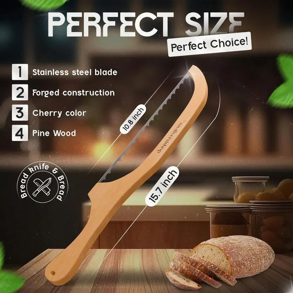 Bread Knife – Premium Bread Slicer for Homemade Brea - Picture 3 of 9